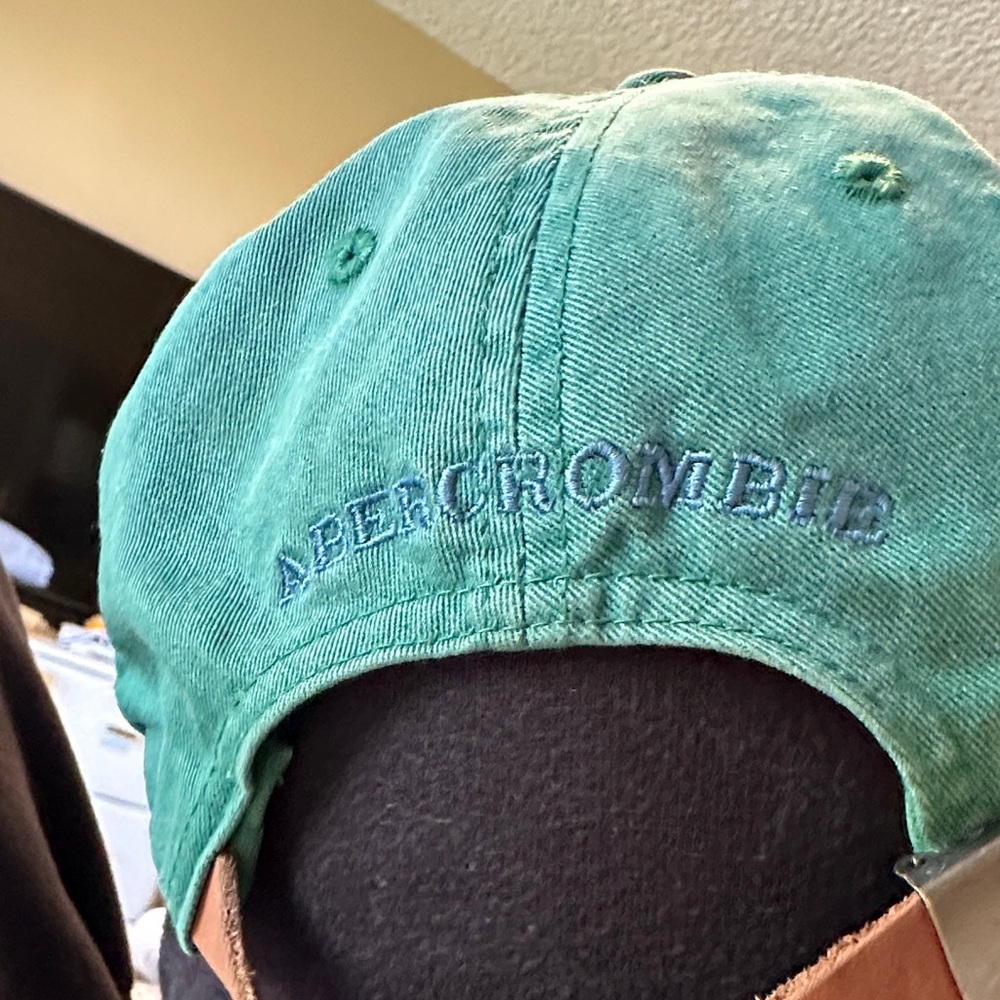 Abercrombie Vintage Green and Finch Logo Cap AF logo made of 100% cotton - Picture 4 of 13